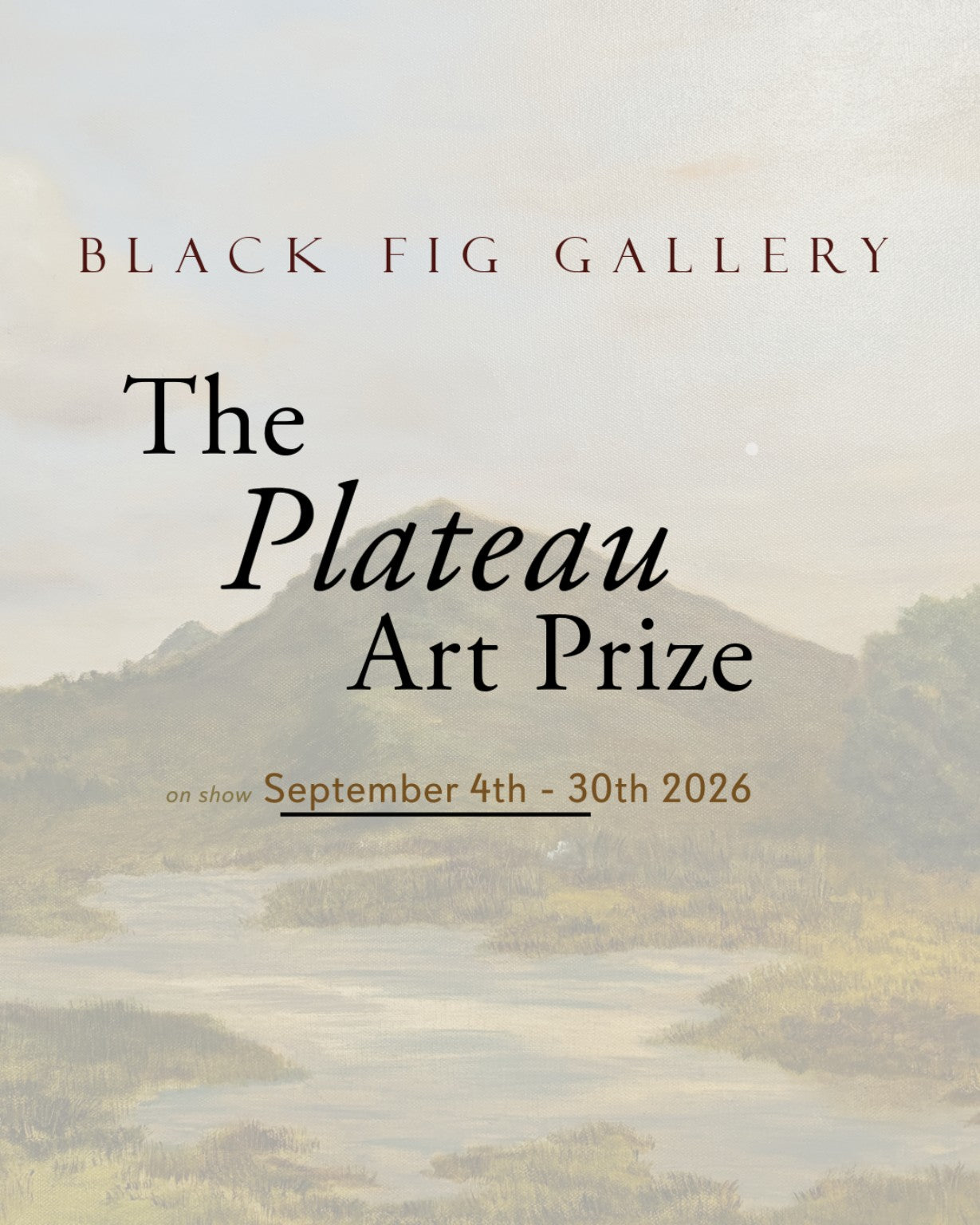 Plateau Prize 2026 Entry (Concession Holder)